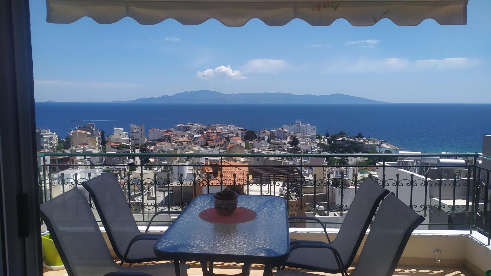 Kathys Sea View Apartment Kawala Zewnętrze zdjęcie
