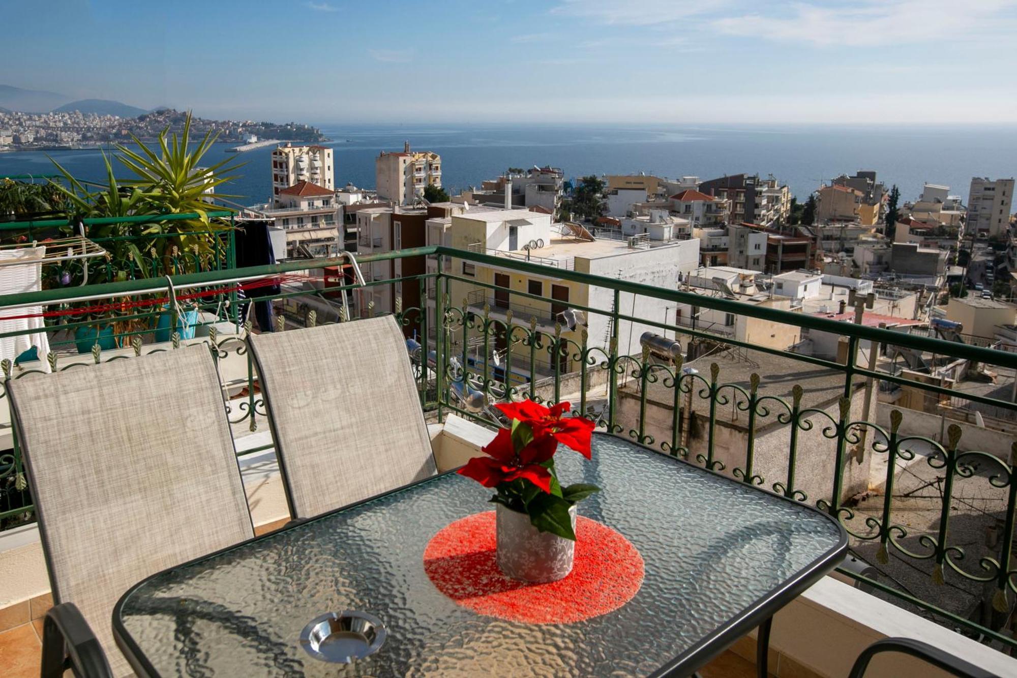 Kathys Sea View Apartment Kawala Zewnętrze zdjęcie