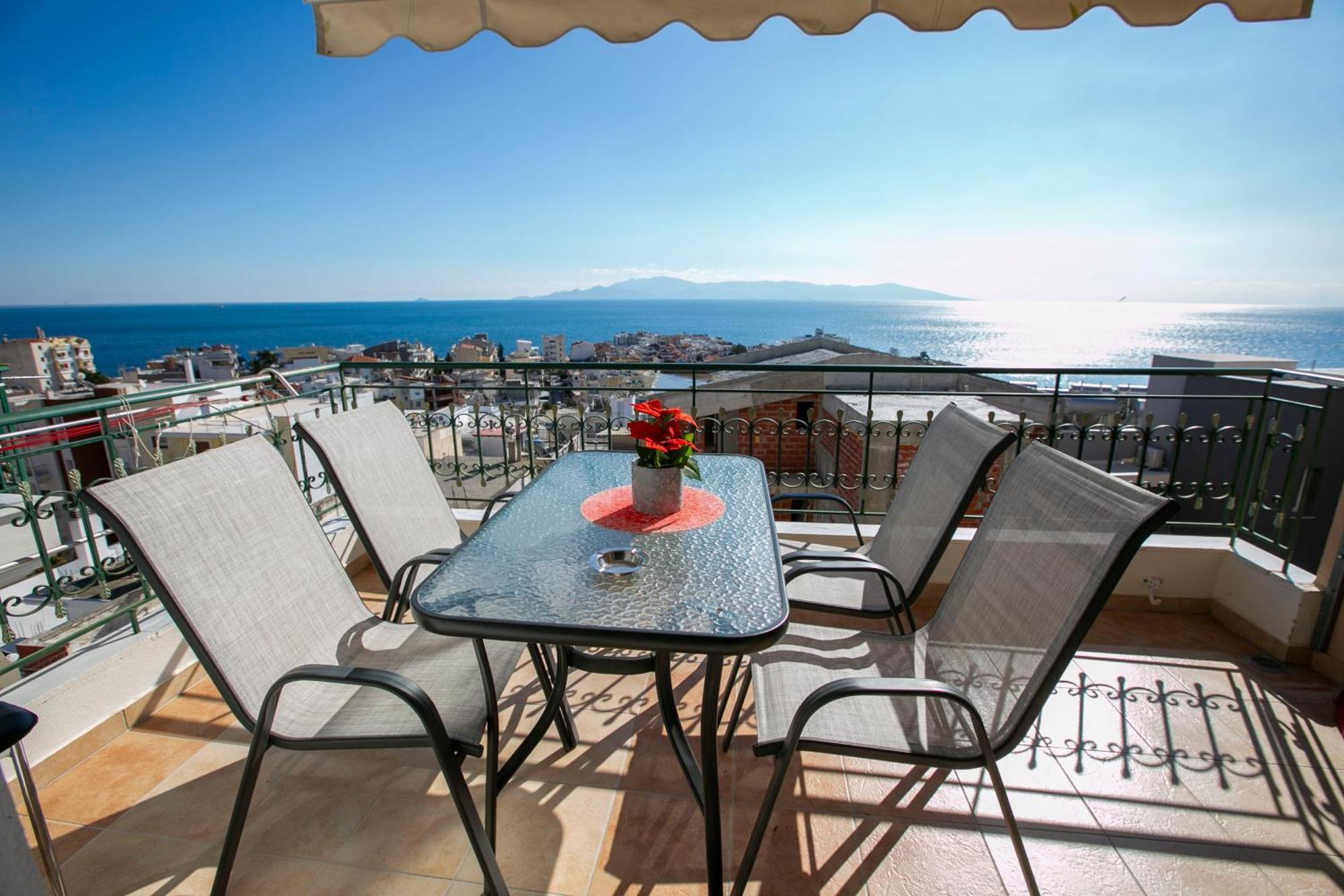 Kathys Sea View Apartment Kawala Zewnętrze zdjęcie