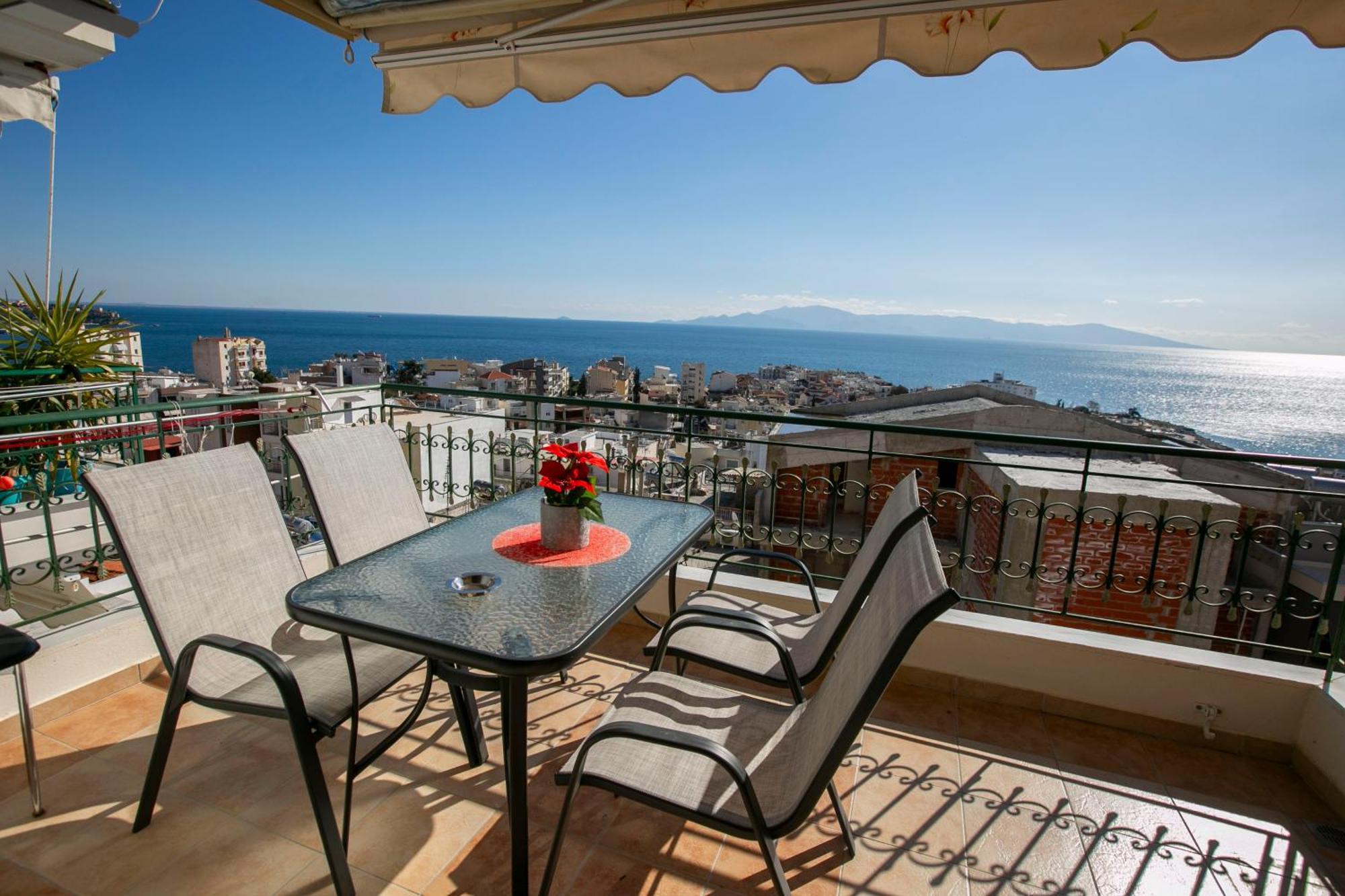 Kathys Sea View Apartment Kawala Zewnętrze zdjęcie